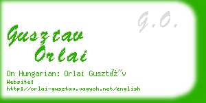 gusztav orlai business card